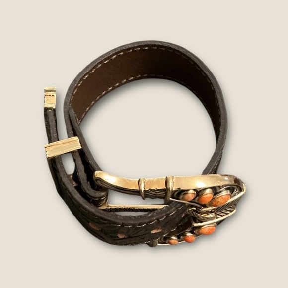 Barse Studio Gemstone Leather Buckle Bracelet - Picture 4 of 6
